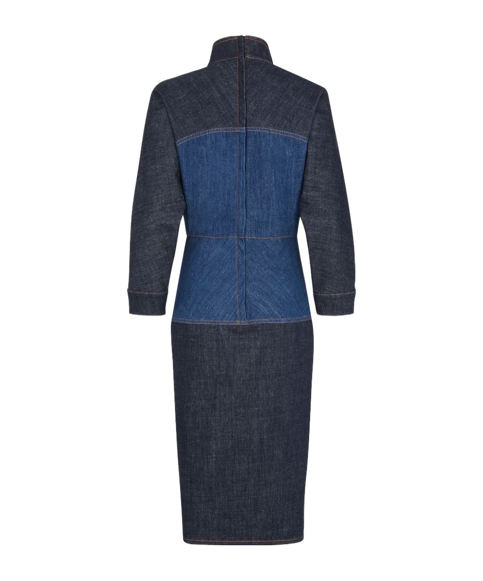 FENDI FENDI POSEIDON DENIM DRESS 