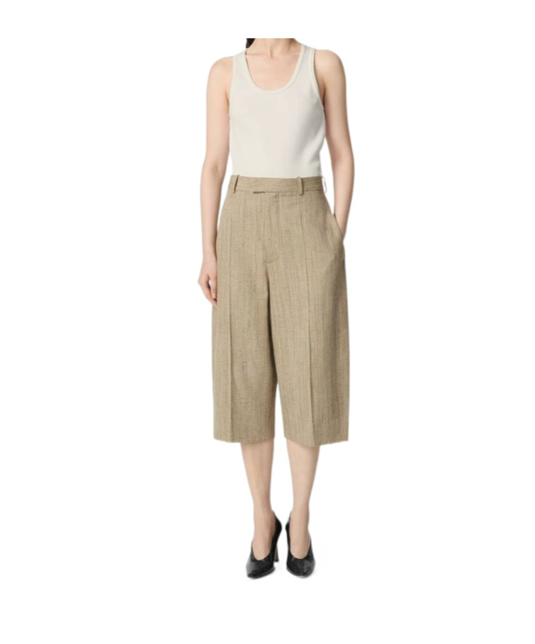 Bottega Veneta Viscose Silk Culotte In White