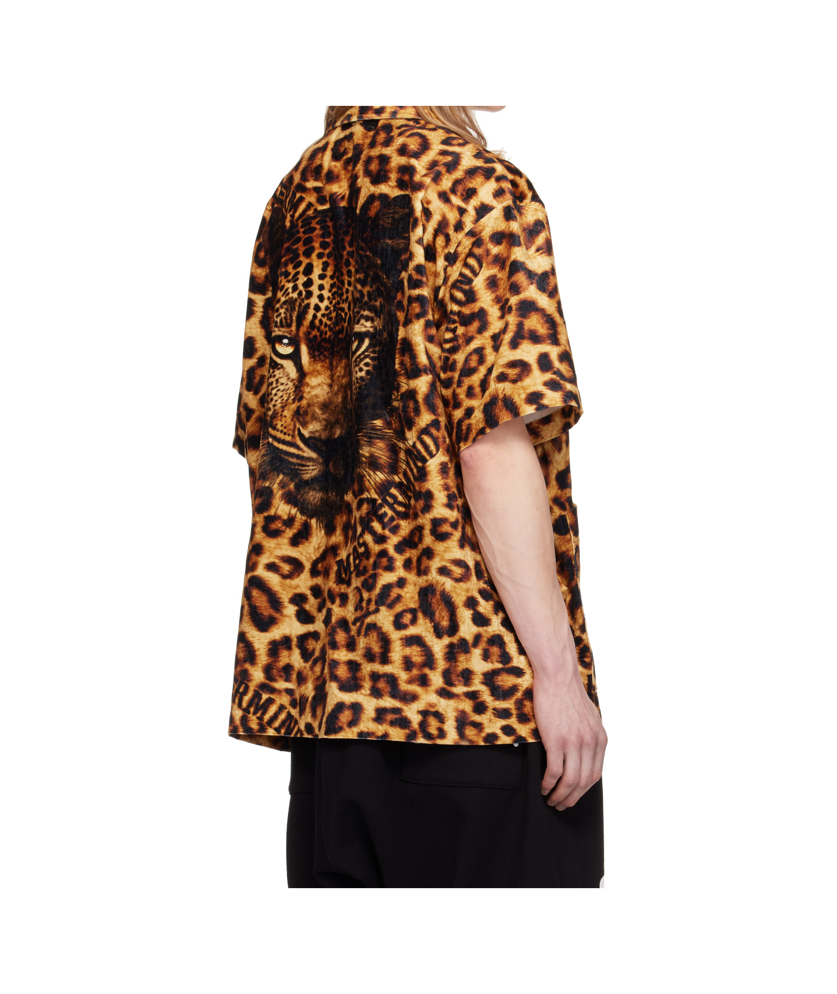 Mastermind Japan Brown Leopard-print Shirt In Black