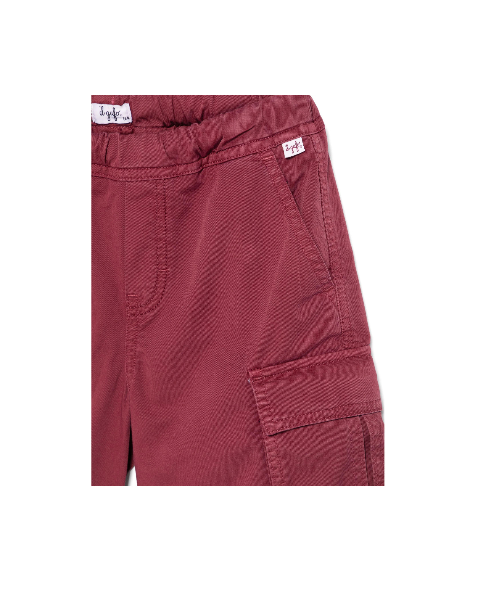 Il Gufo Elastic Waist Shorts In Red