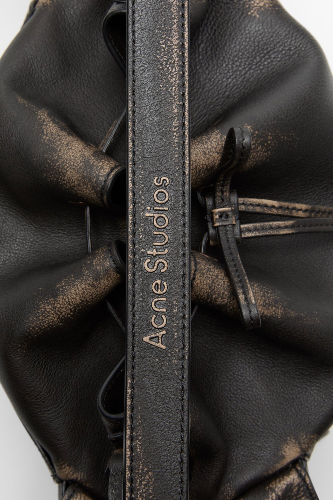 Acne Studios Drawstring Shoulder Bag In Brown