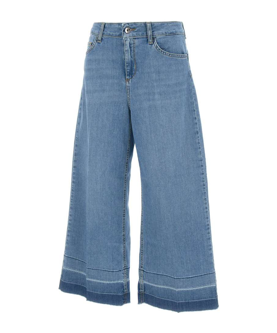 Liu •jo Wide-leg Design Flare Leg Jeans In Blue