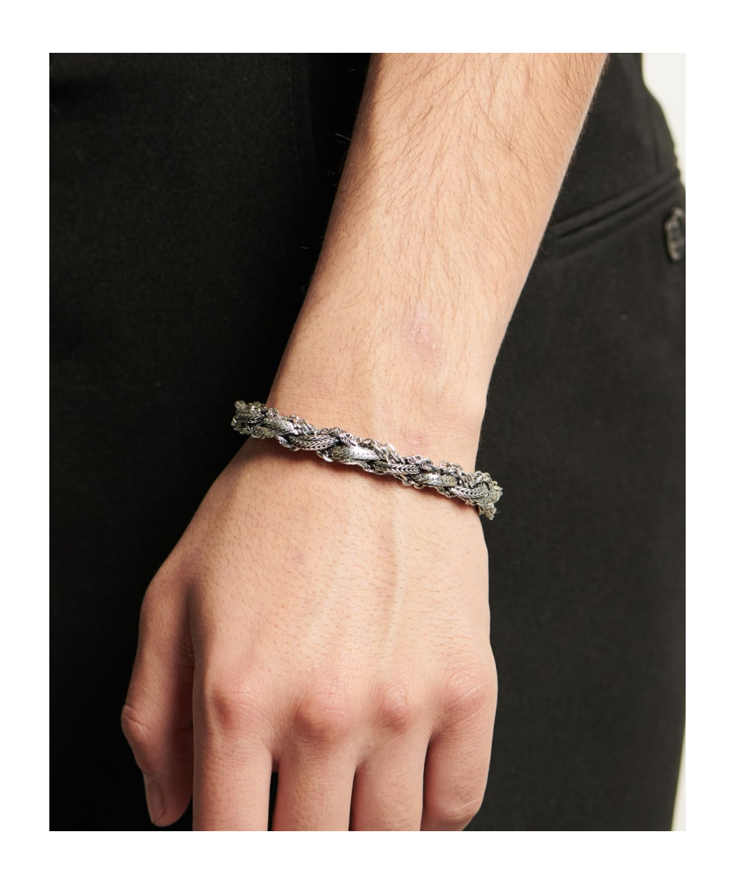 Emanuele Bicocchi Medium Round Braid Bracelet