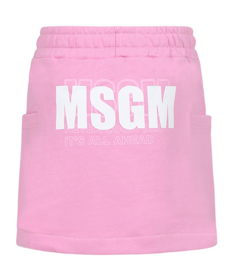 MSGM LOGO-PRINT MINI SKIRT
