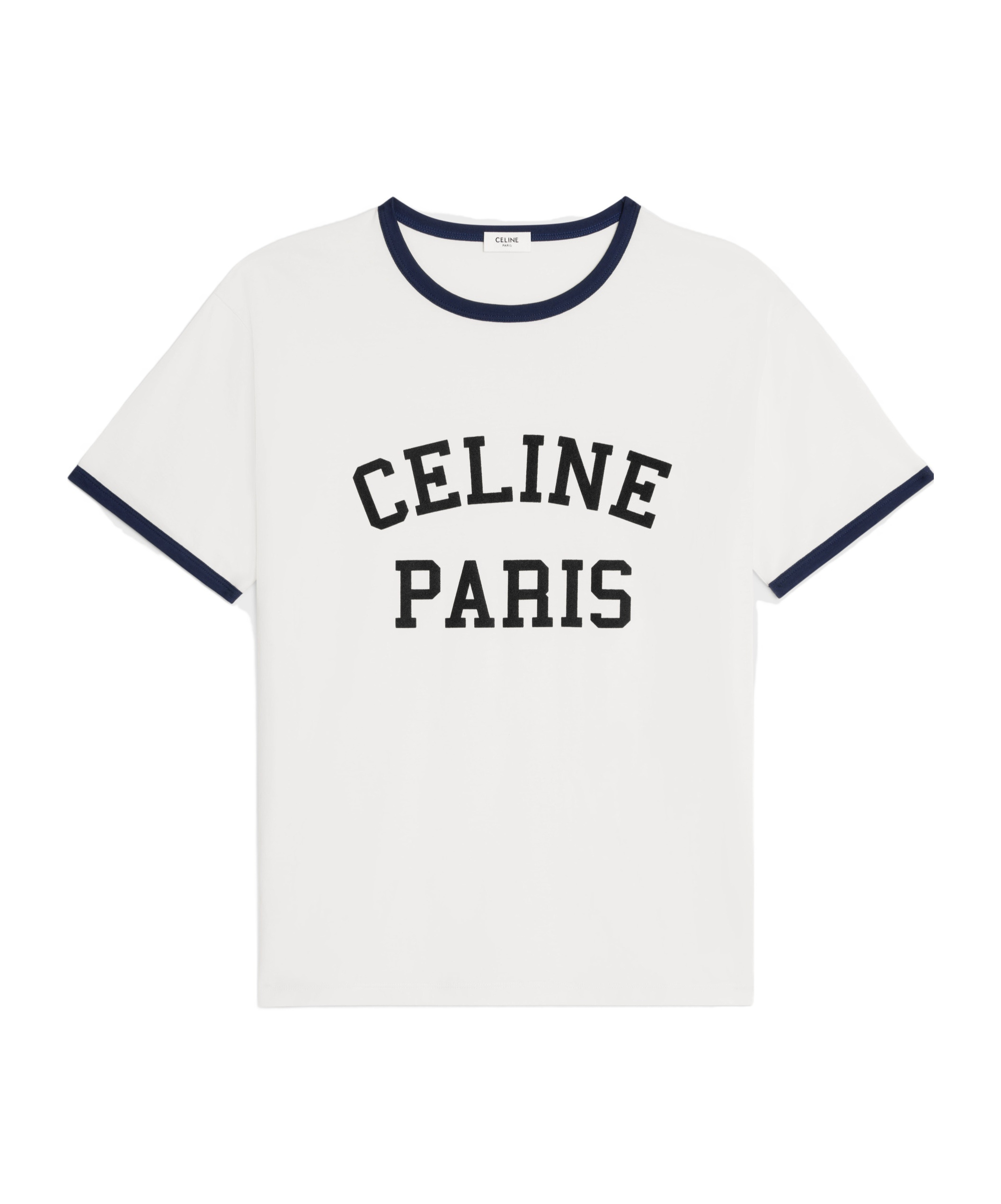 Celine Logo Short-sleeved T-shirt In White