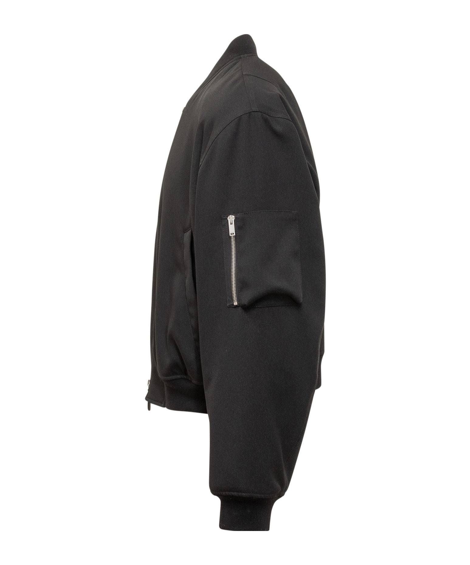 Jil Sander Long-sleeved Zipped Jacket In Black