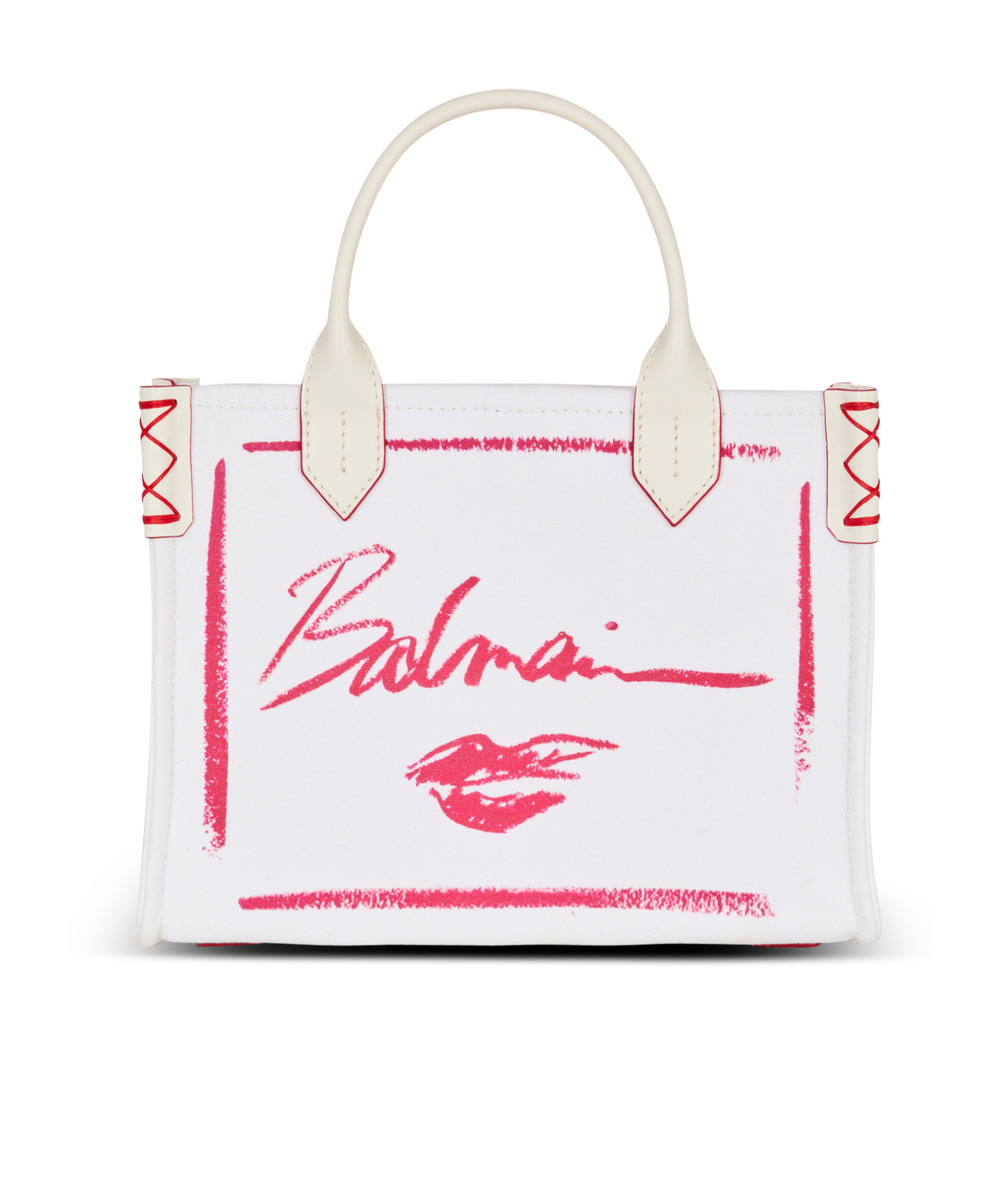 Balmain B-army Tote Bag In White
