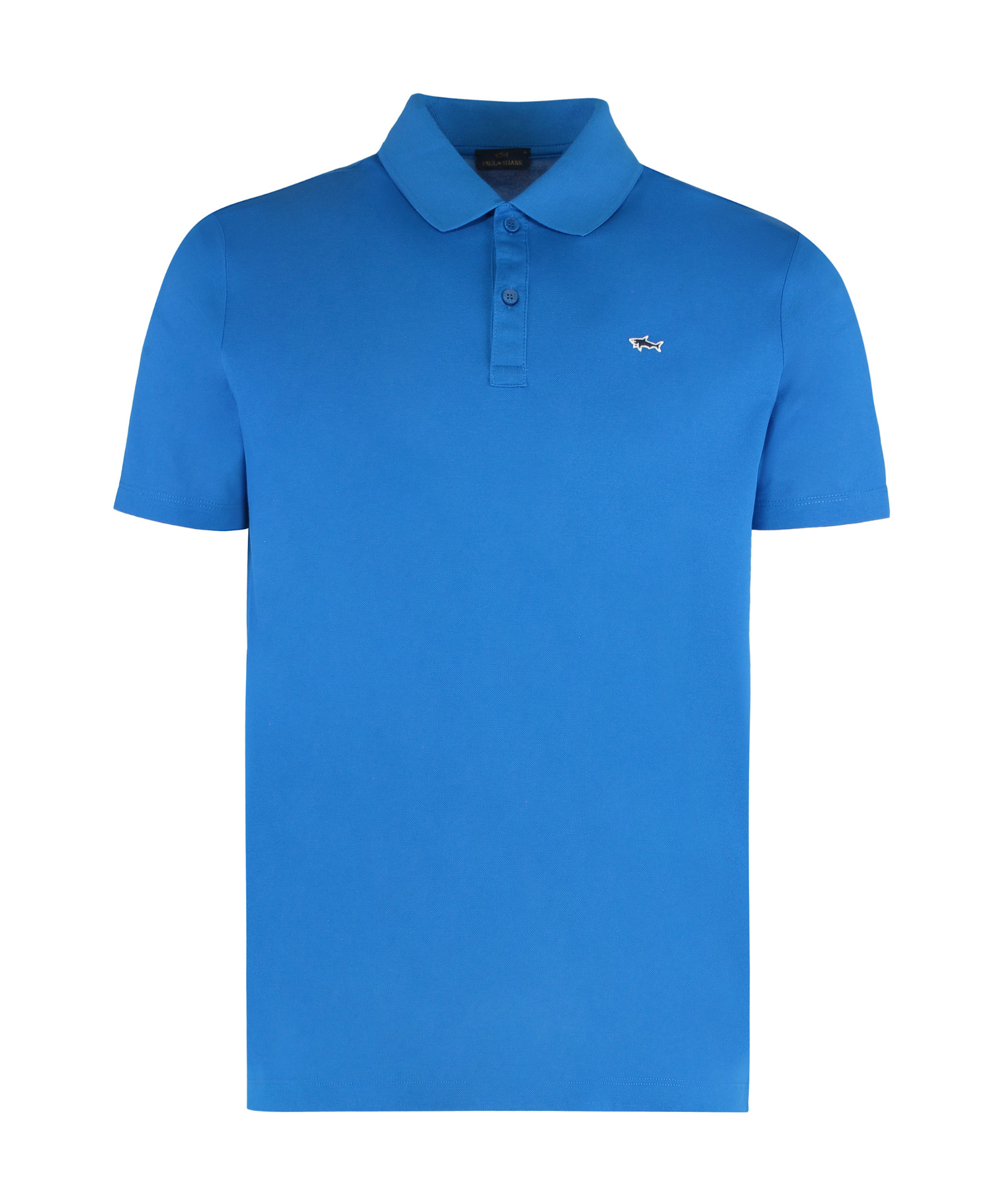 Paul & Shark Short-sleeved Cotton Polo Shirt For Casual Style In Brown