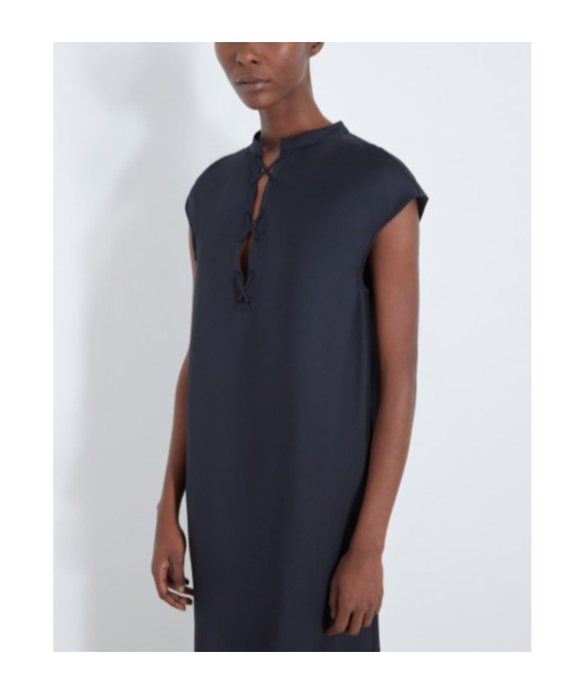 LOULOU STUDIO DEMETER SILK MIDI DRESS