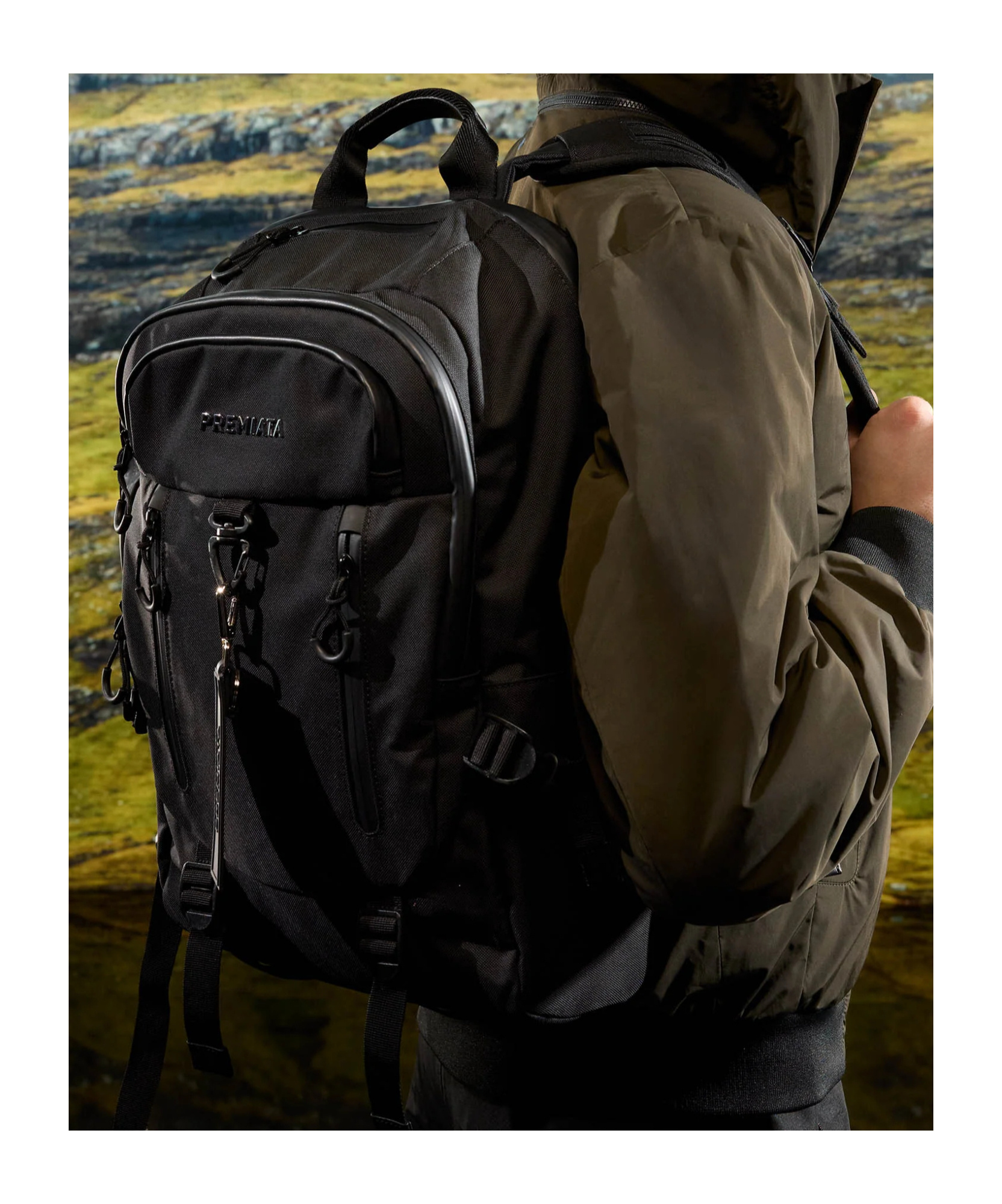 Premiata Ventura Nylon Backpack In Black