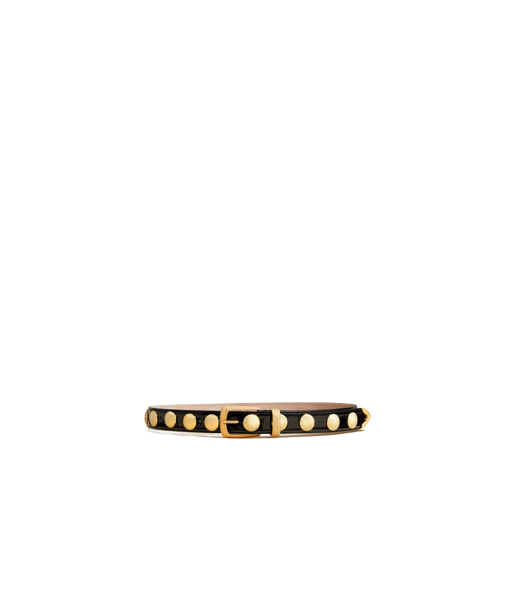 Khaite Rivet Decorative Belt In Black