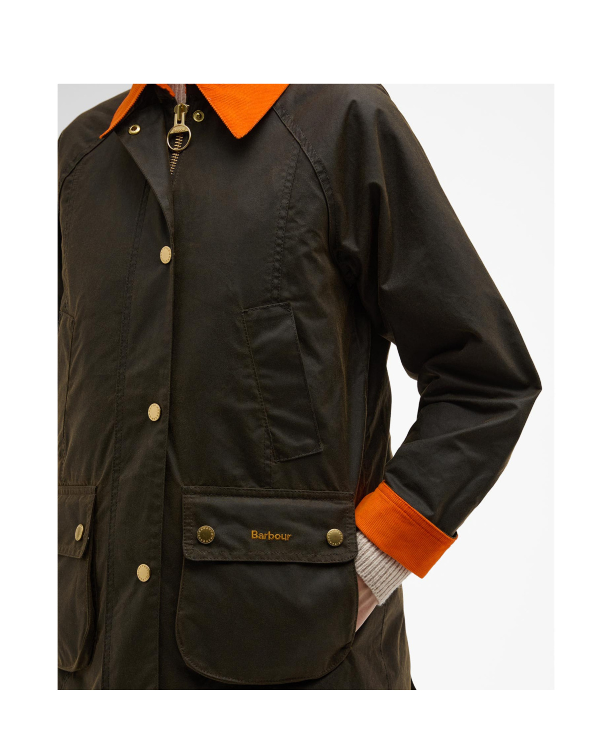 Barbour Icons Modern Beadnell Waxed Jacket In Brown