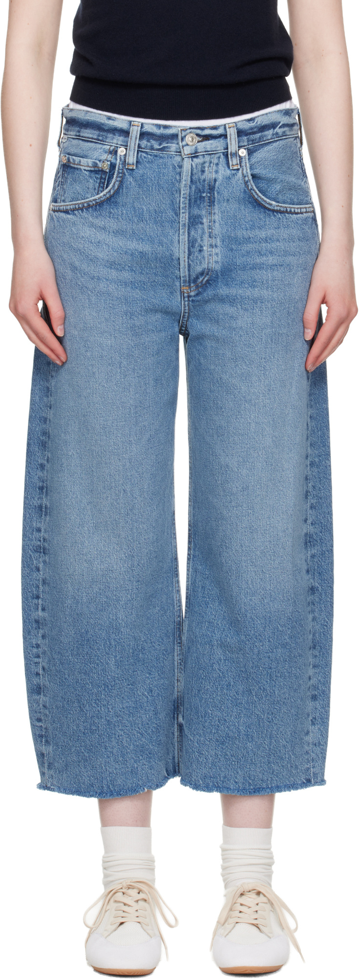 Citizen Of Humanity Jeans With Belt Loops In Blue