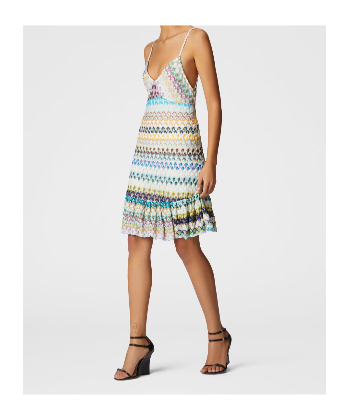 Missoni Women's Rayon Blend Dresses | Size It 44 | Ds25sg3ubr0133s507h In Multi-color