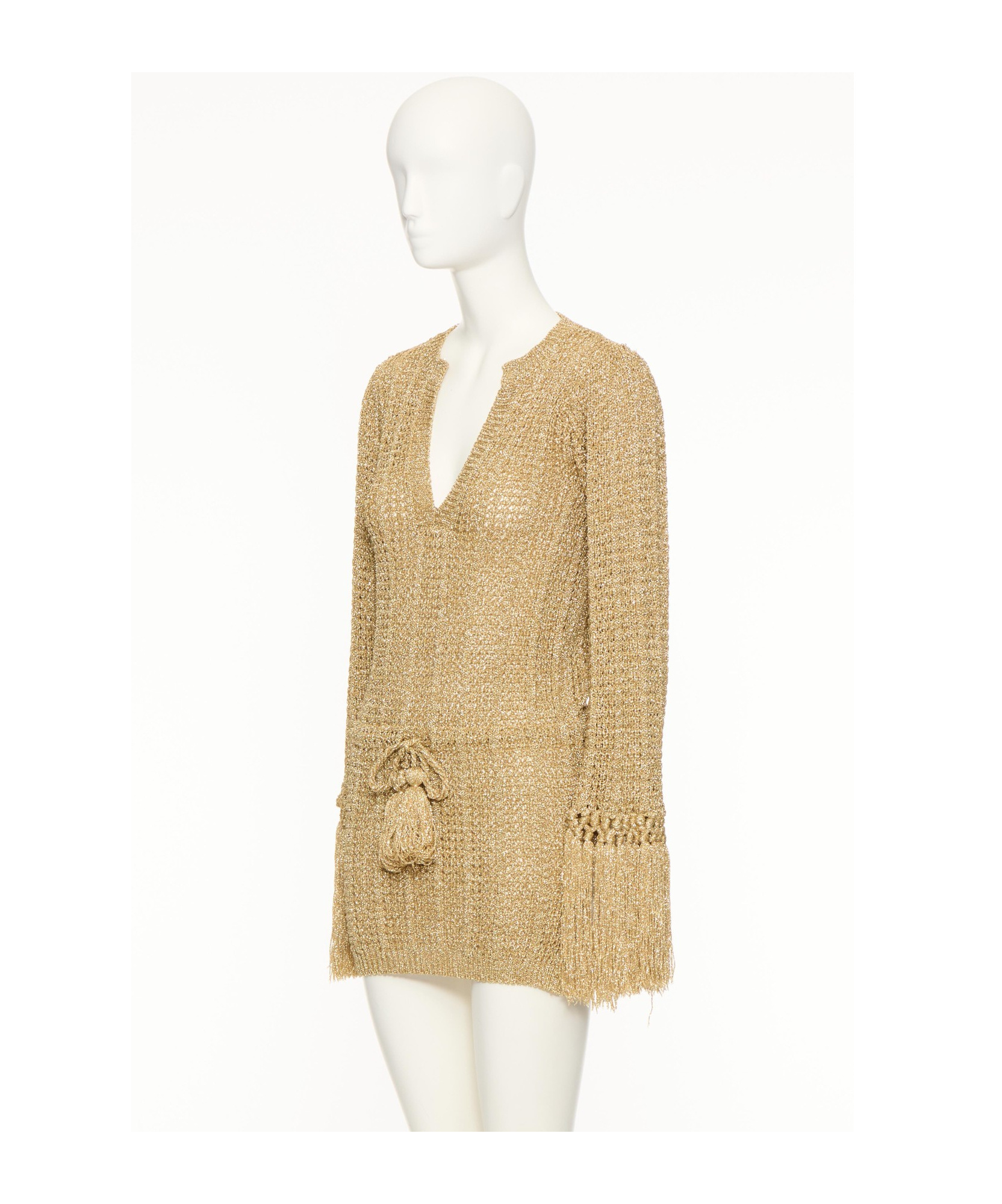 Valentino Long-sleeved Sweater In Nude
