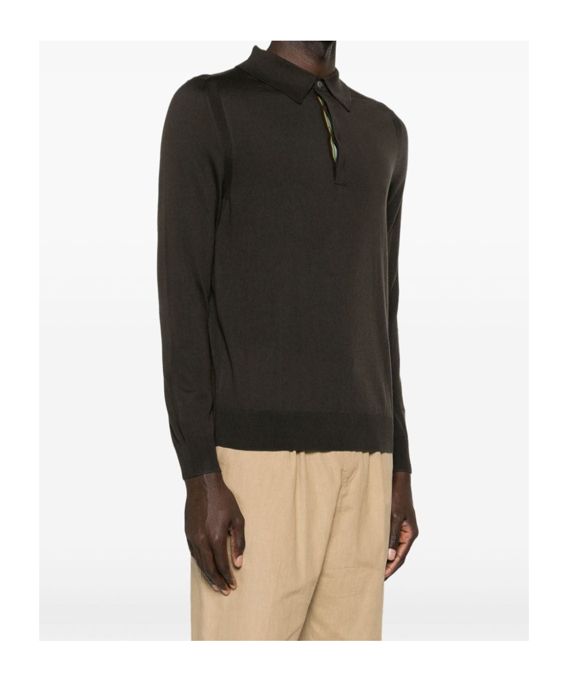 PAUL SMITH FINE-KNIT MERINO POLO SHIRT