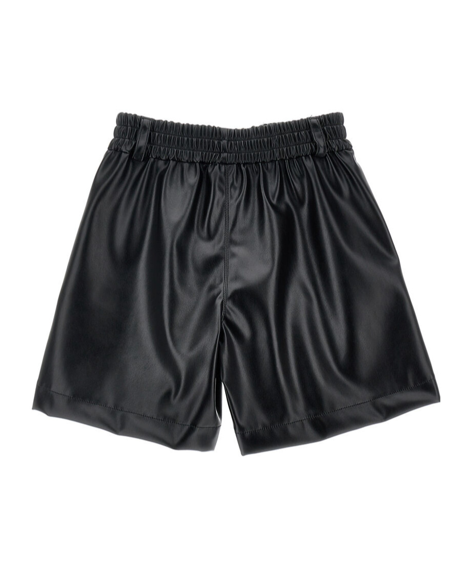 Monnalisa Logo-plaque Shorts In Black