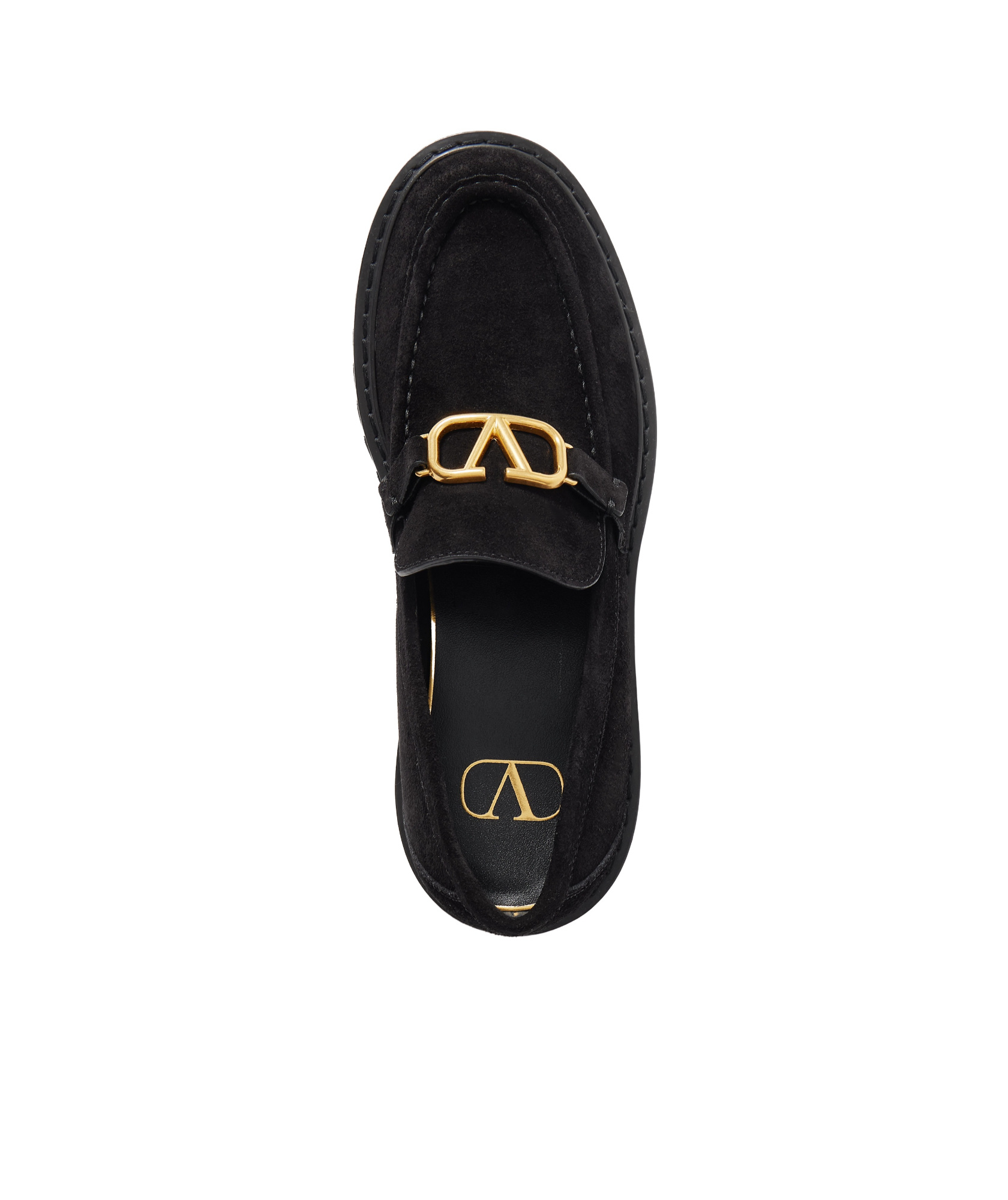 Valentino Garavani Vlogo Signature Loafers In Black
