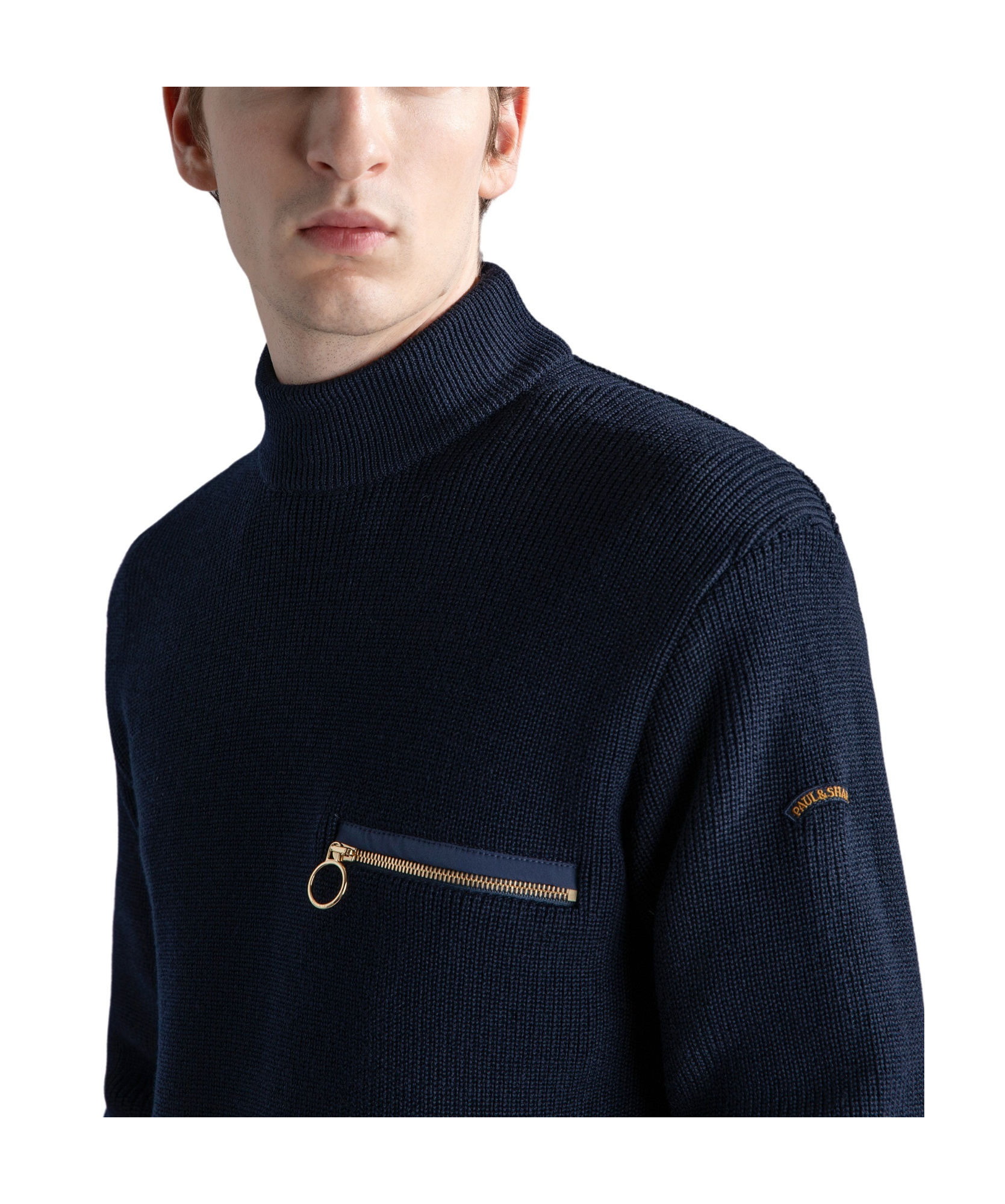 Paul & Shark Long-sleeved Sweater In Black