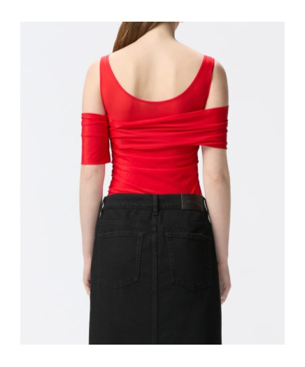 Pinko Gathered Body In Red