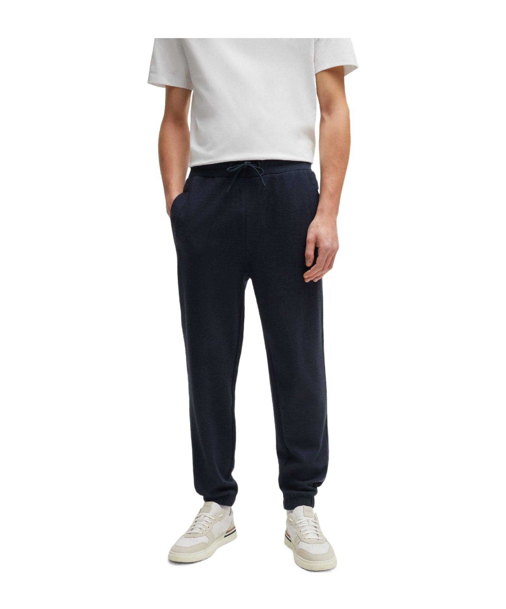 Hugo Boss Drawstring Jogger Trousers In Blue