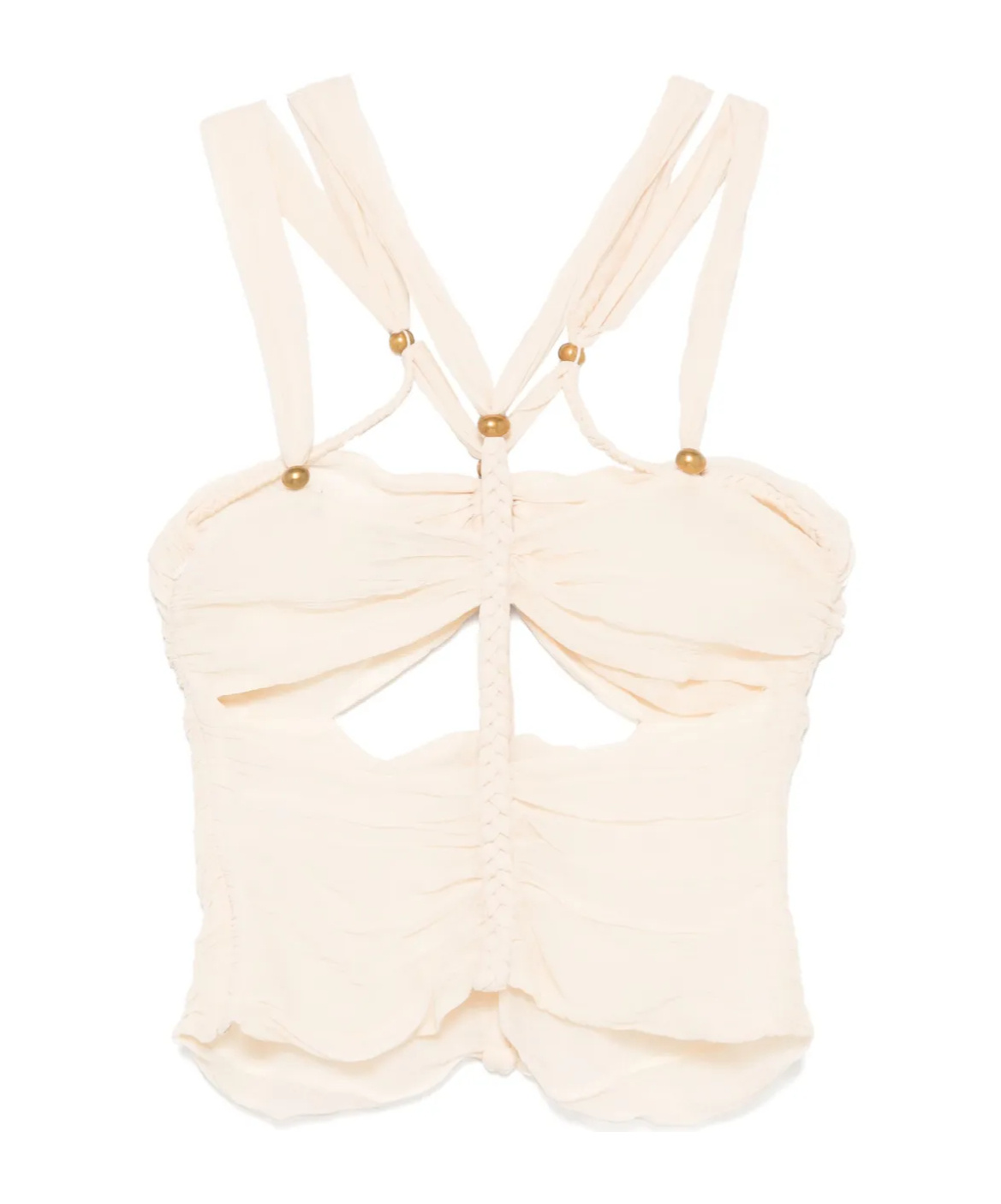 Isabel Marant Draped Ruched Sleeveless Top