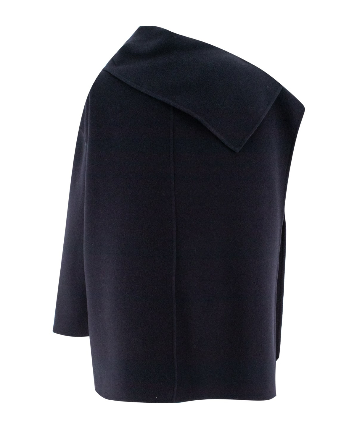 Fabiana Filippi Wool Cashmere One Sleeve Cape