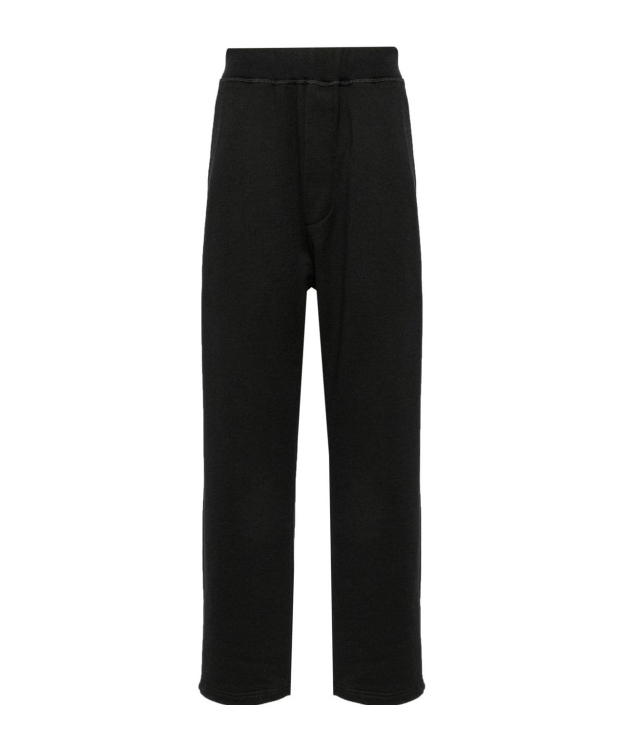 Dsquared2 Logo-appliqué Straight-leg Track Pants In Black