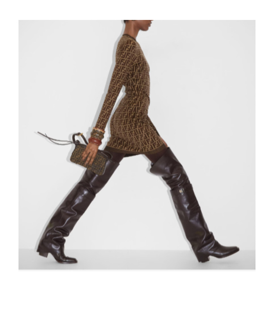 Fendi Simply Mini Shoulder Bag In Black