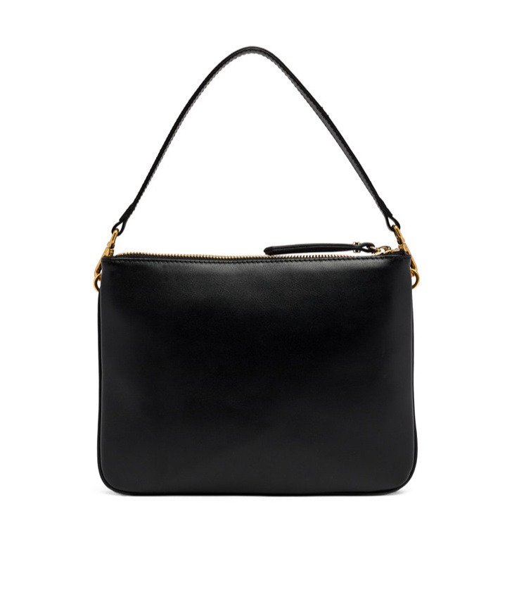 Gianni Chiarini Zippered Shoulder Bag In Black
