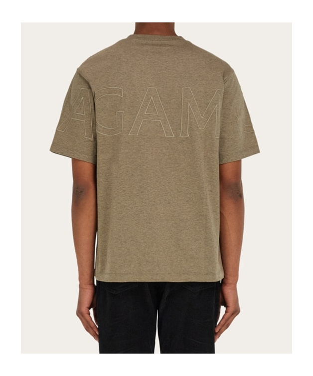 Ferragamo Short-sleeved T-shirt In Brown