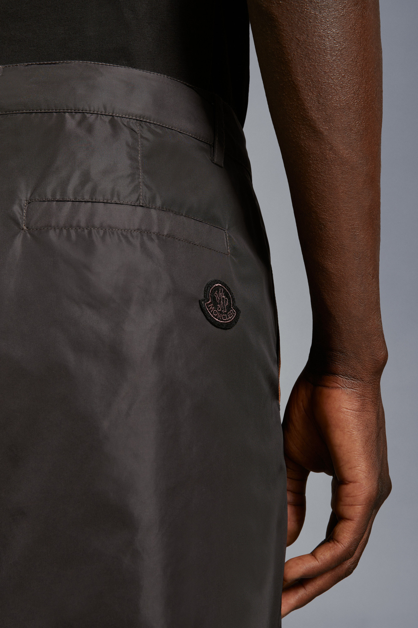 Moncler Born To Protect Straight-leg Pants In Gray