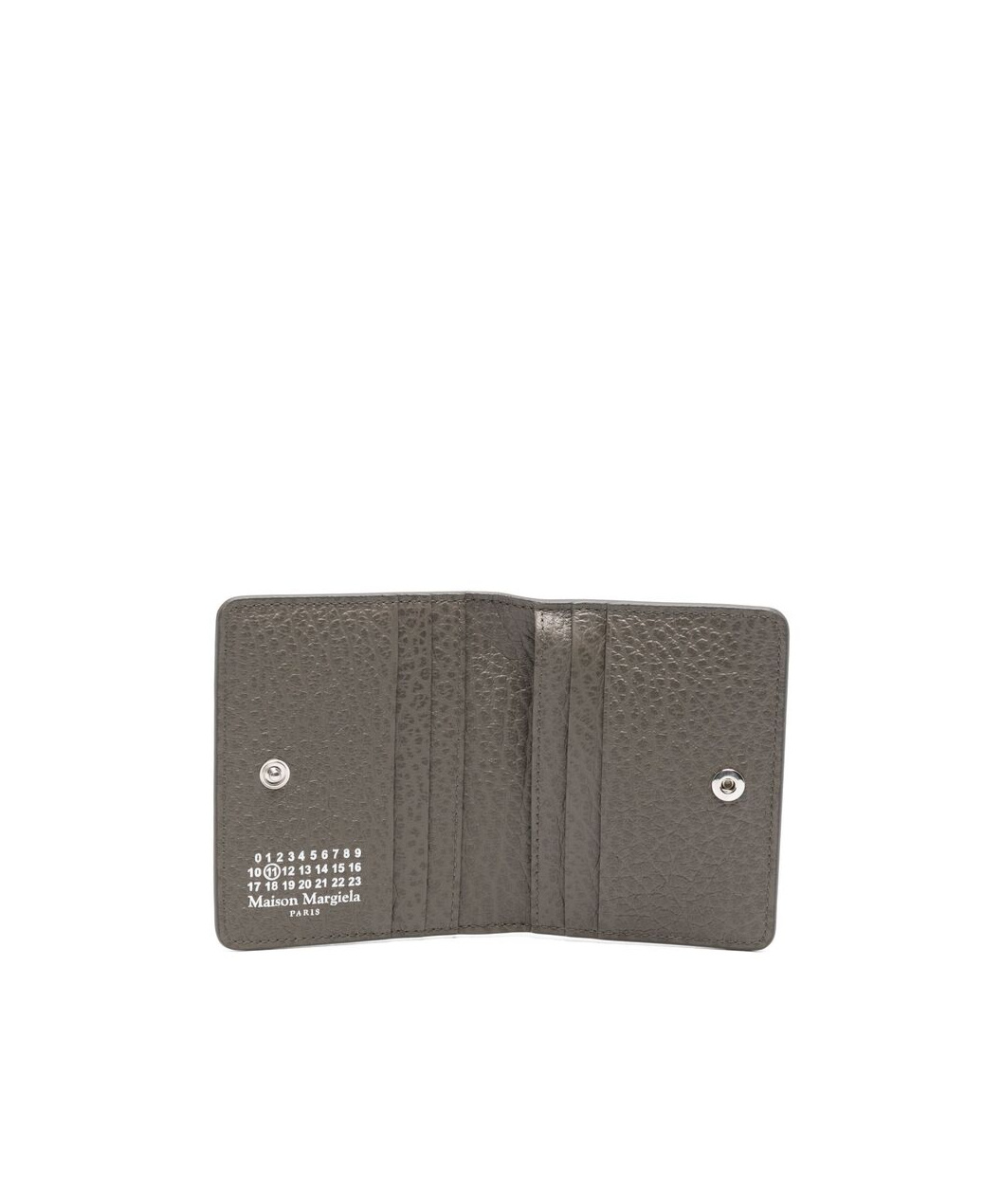 Maison Margiela Double-fold Wallet In Gray