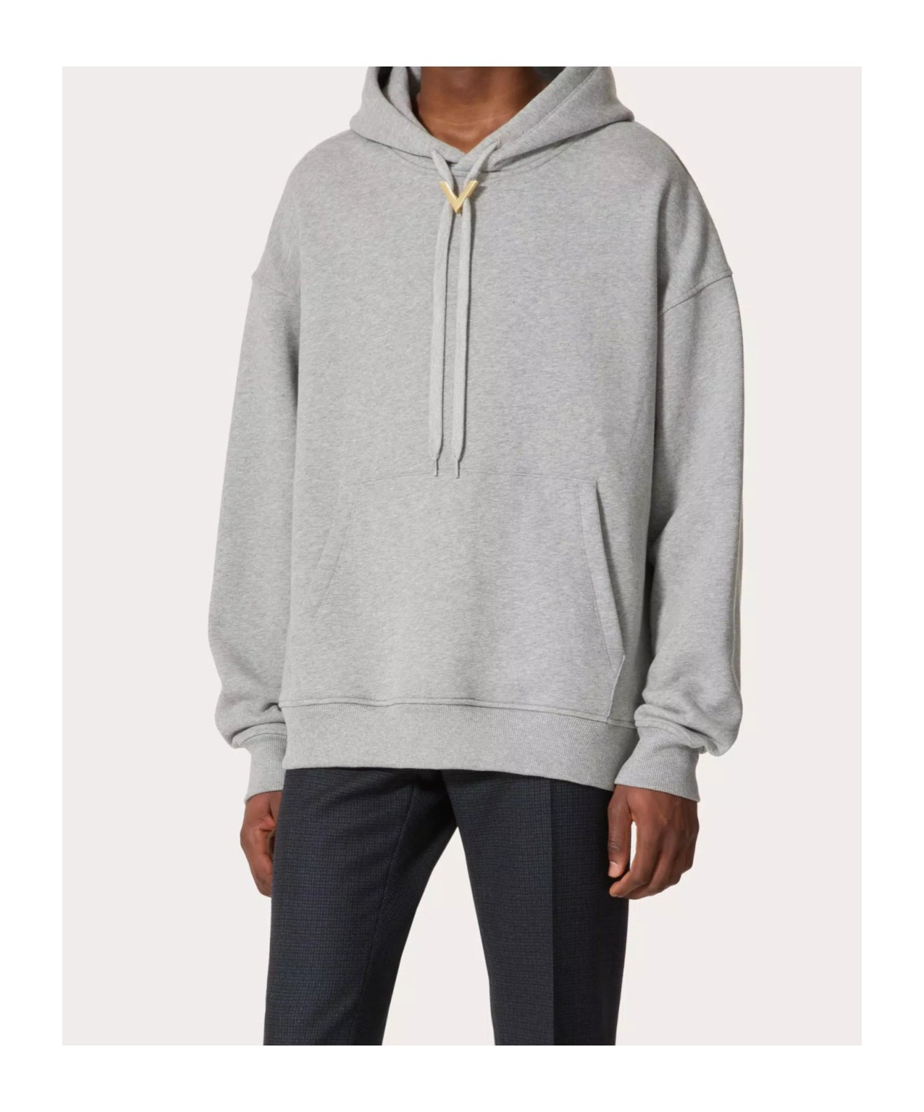 VALENTINO VLOGO COTTON HOODIE 