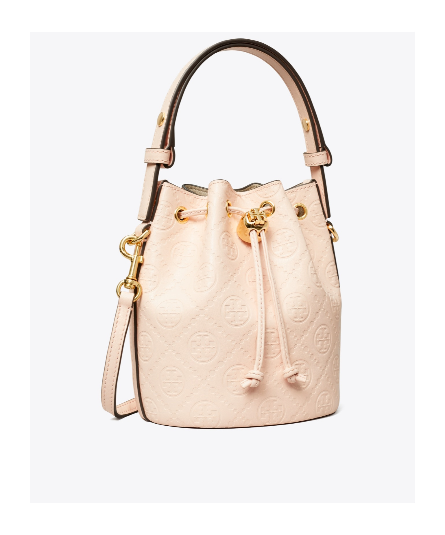 TORY BURCH T MONOGRAM MINI BUCKET BAG