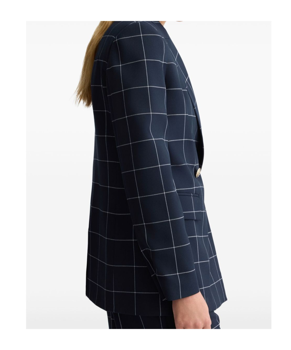 Liu •jo Double-breasted Check Blazer