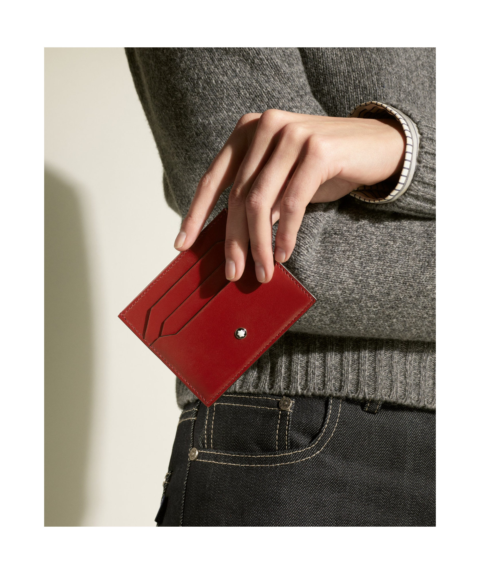 Montblanc Meisterstück Card Holder In Red