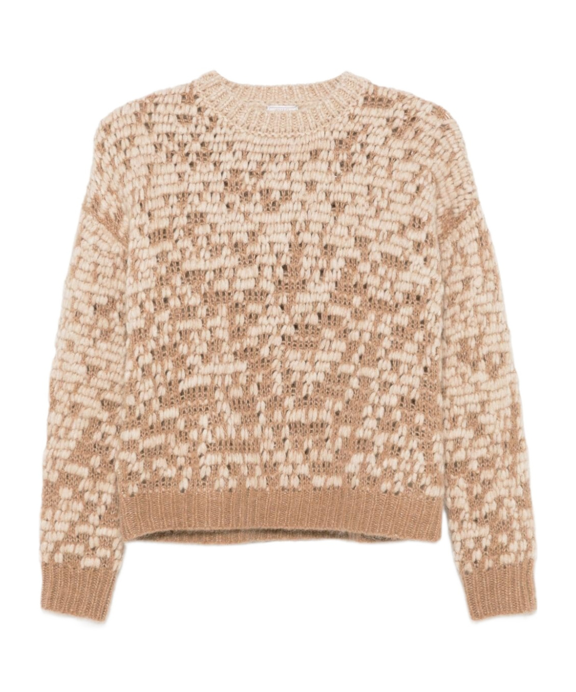 Peserico Lurex-detail Sweater In Nude