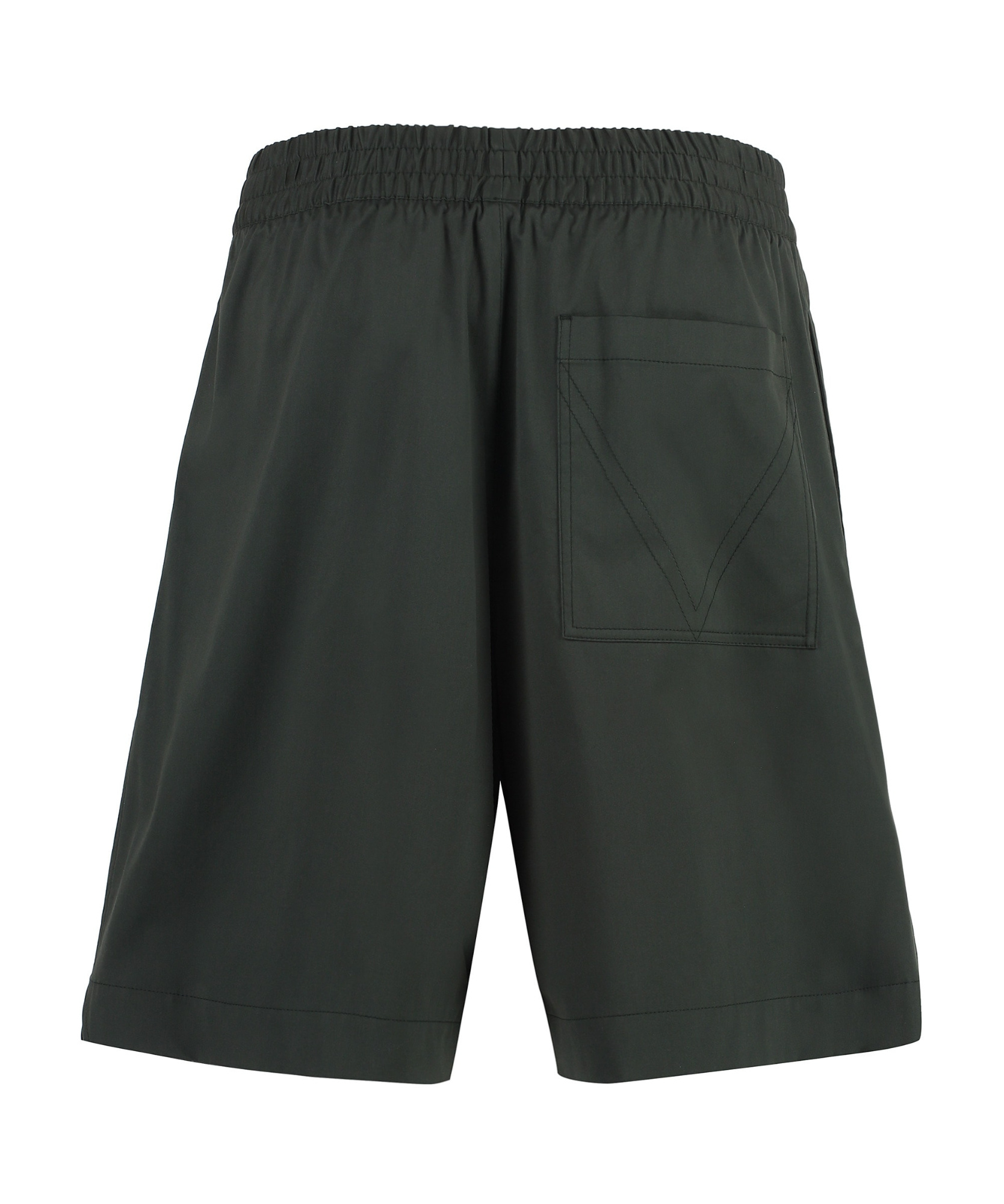 Bottega Veneta Elastic Waist Shorts In Black