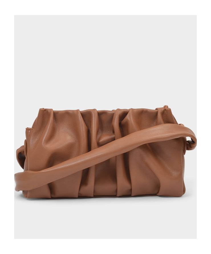 ELLEME PARIS VAGUE GATHERED LEATHER BAG