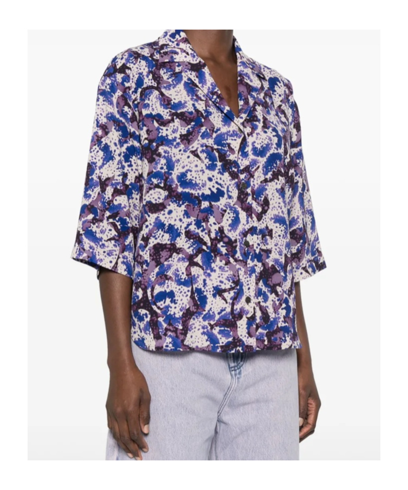 Dries Van Noten Lapel Shirt In Purple