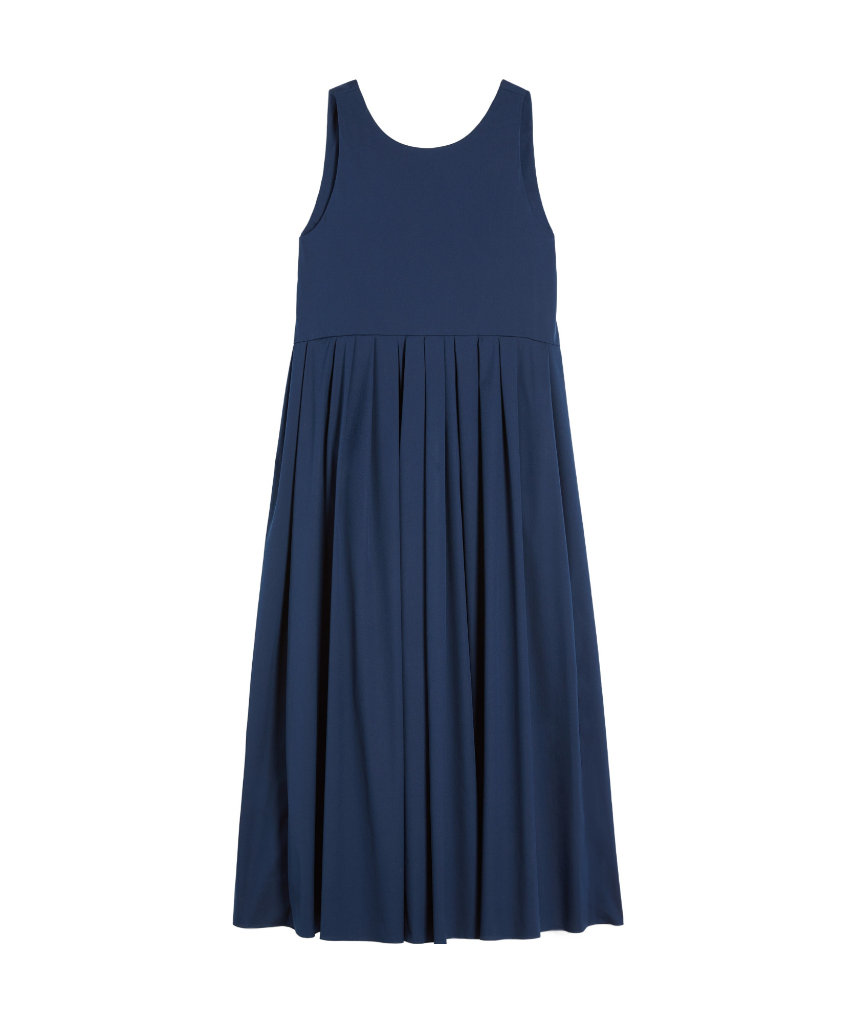 Max Mara Robe Sans Manches En Popeline In Blue