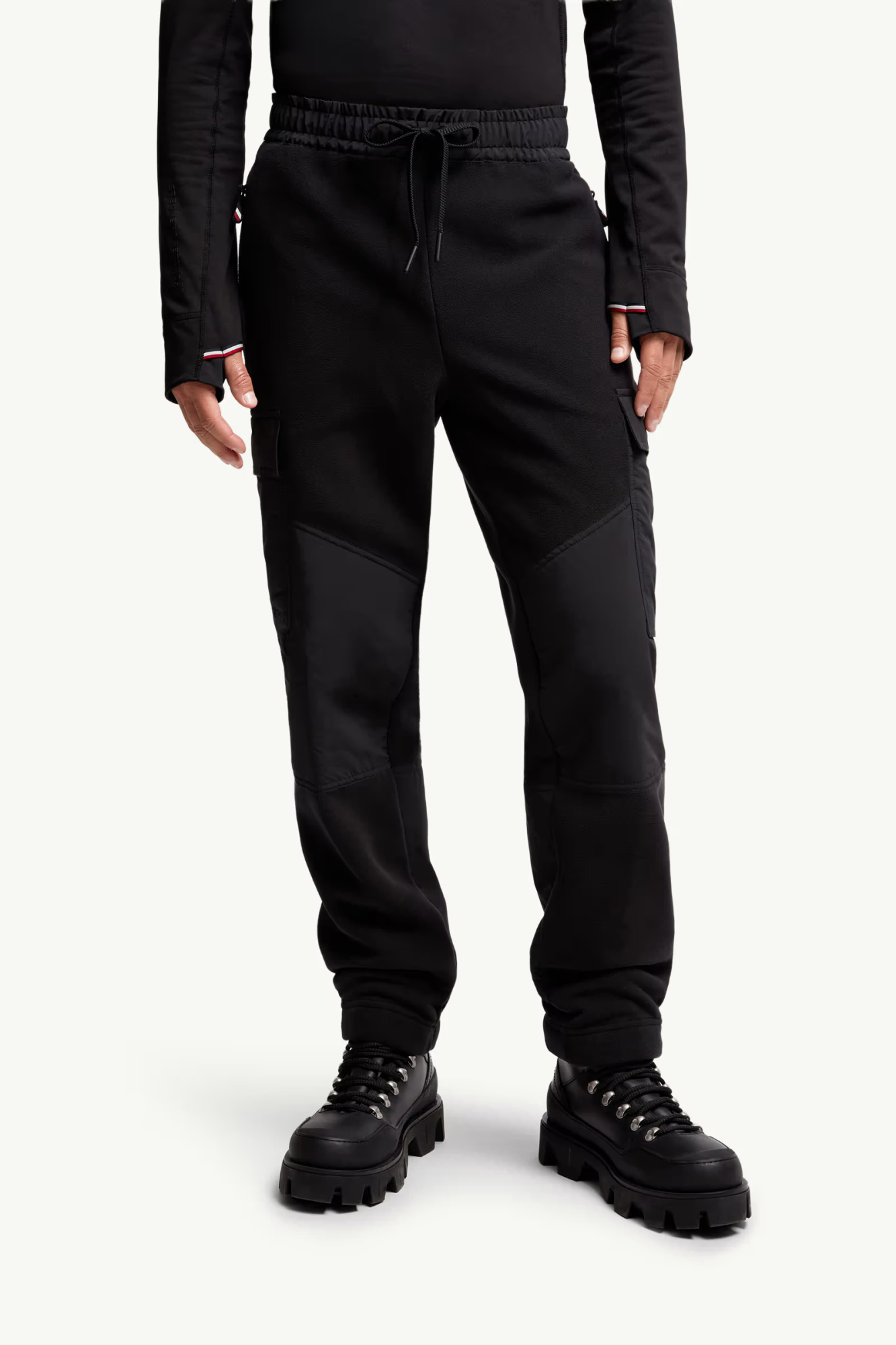 Moncler Grenoble Polartec Sports Pants In Black