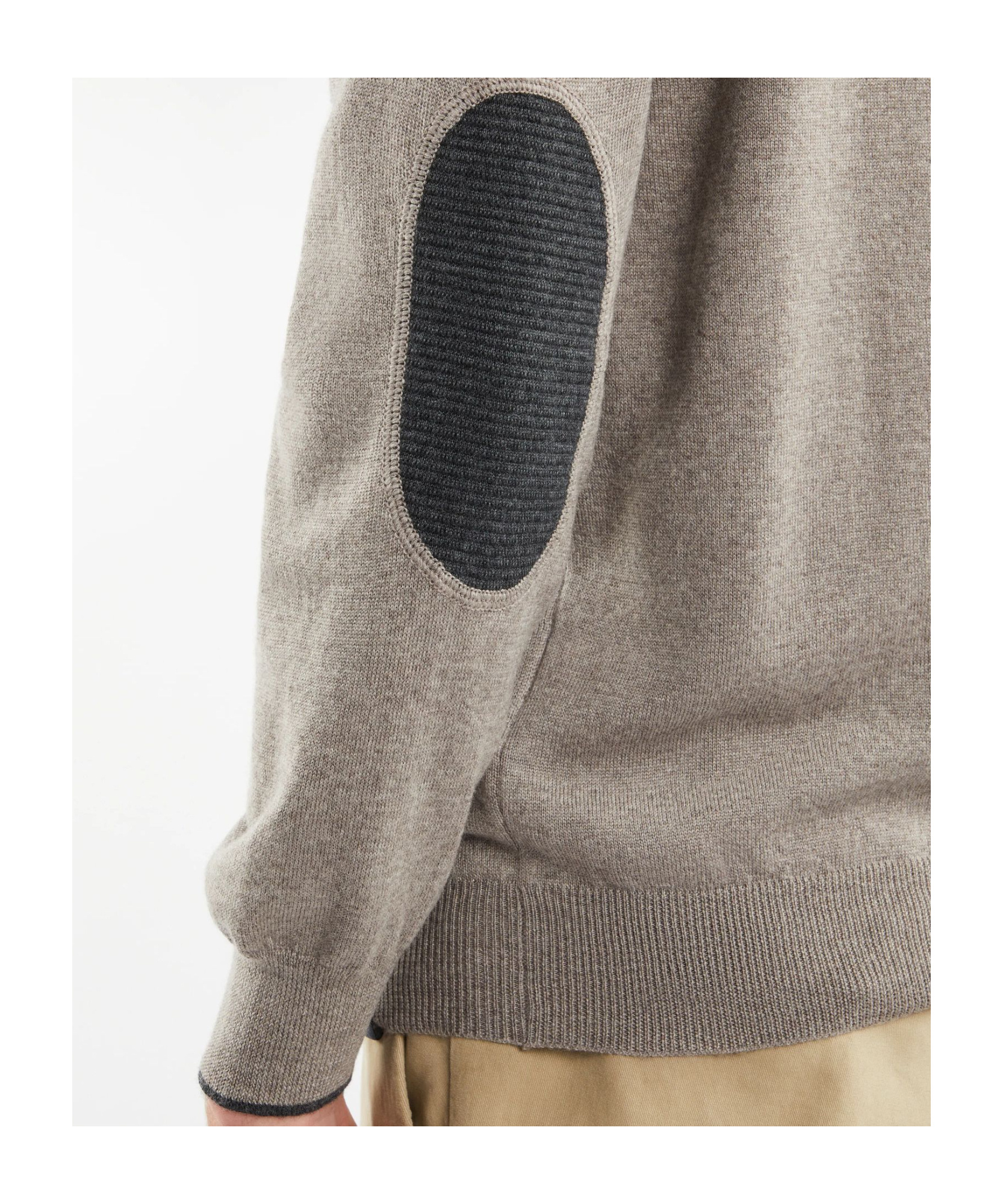 Fay Long-sleeved Sweater In Nude