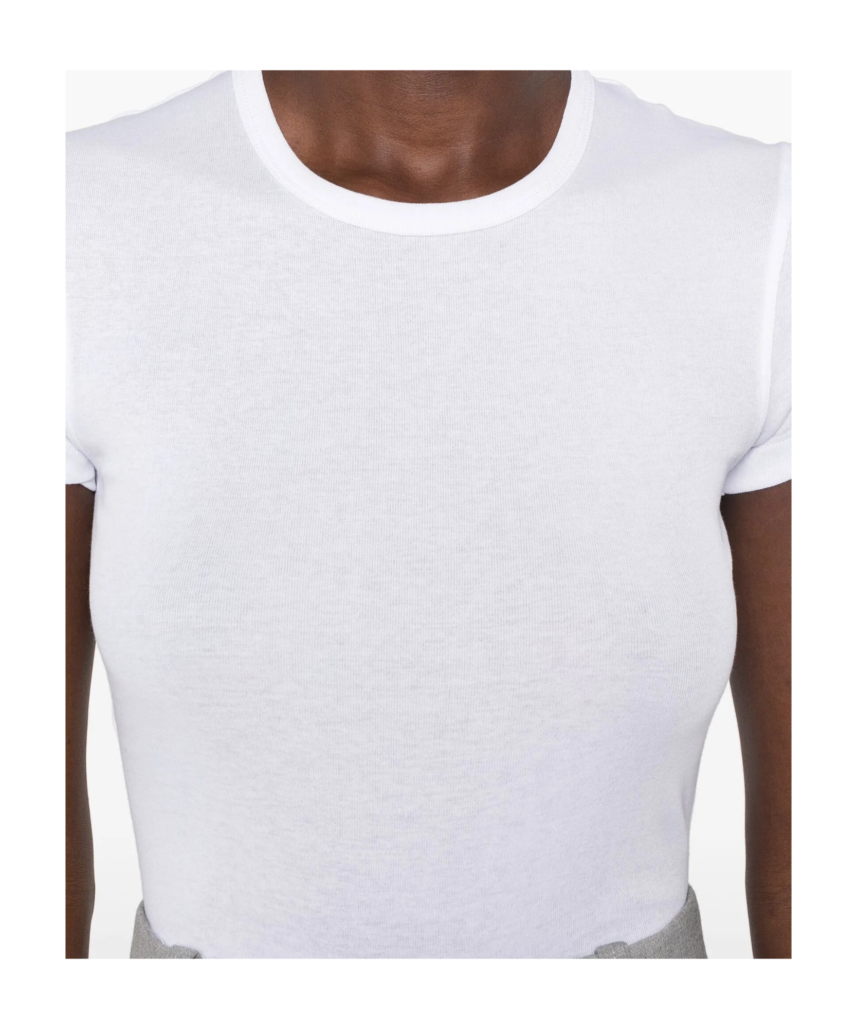 Shop Wardrobe.nyc Round Neck Short Sleeve T-shirt