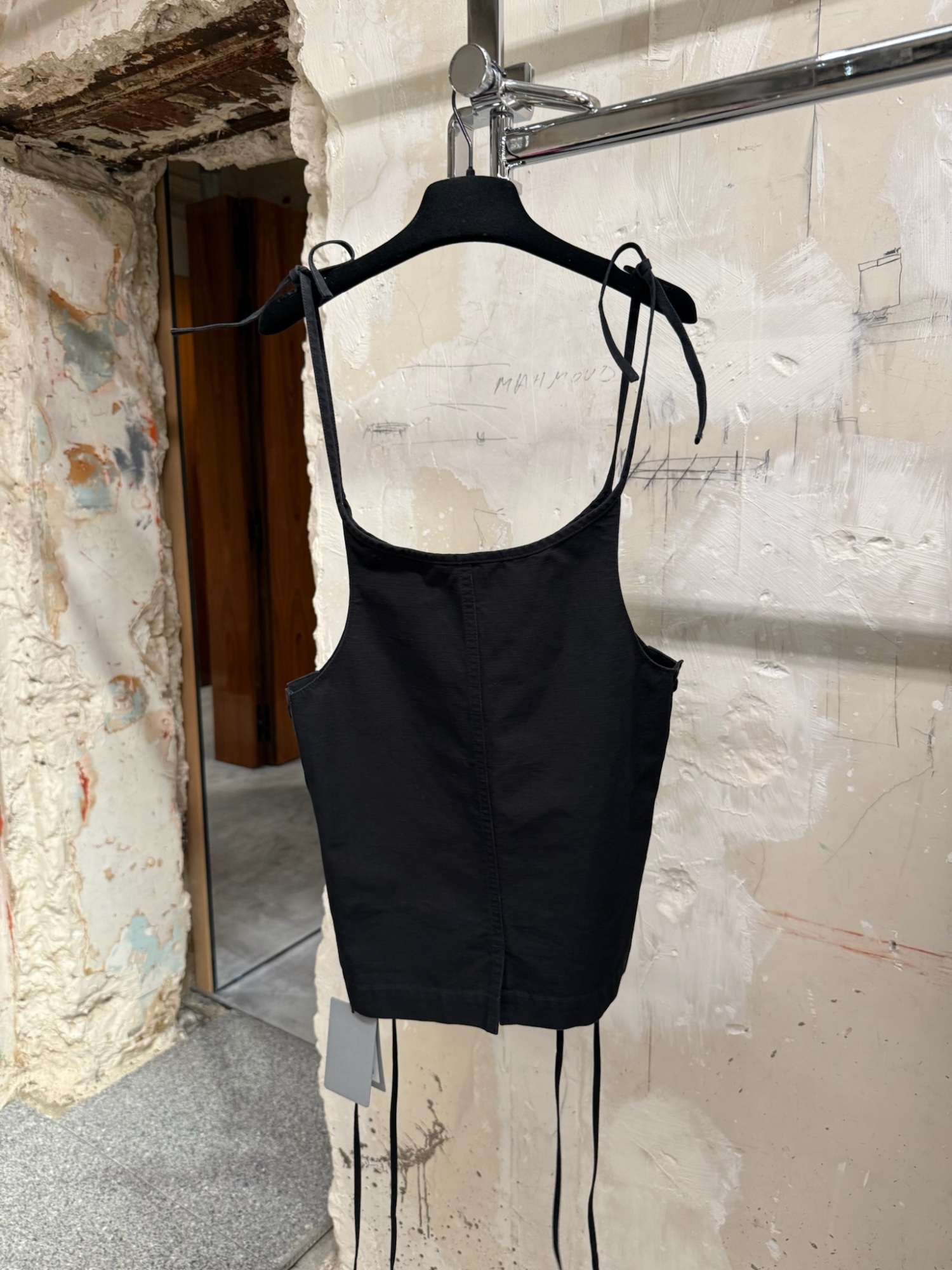 Balenciaga Lace-up Vest In Black