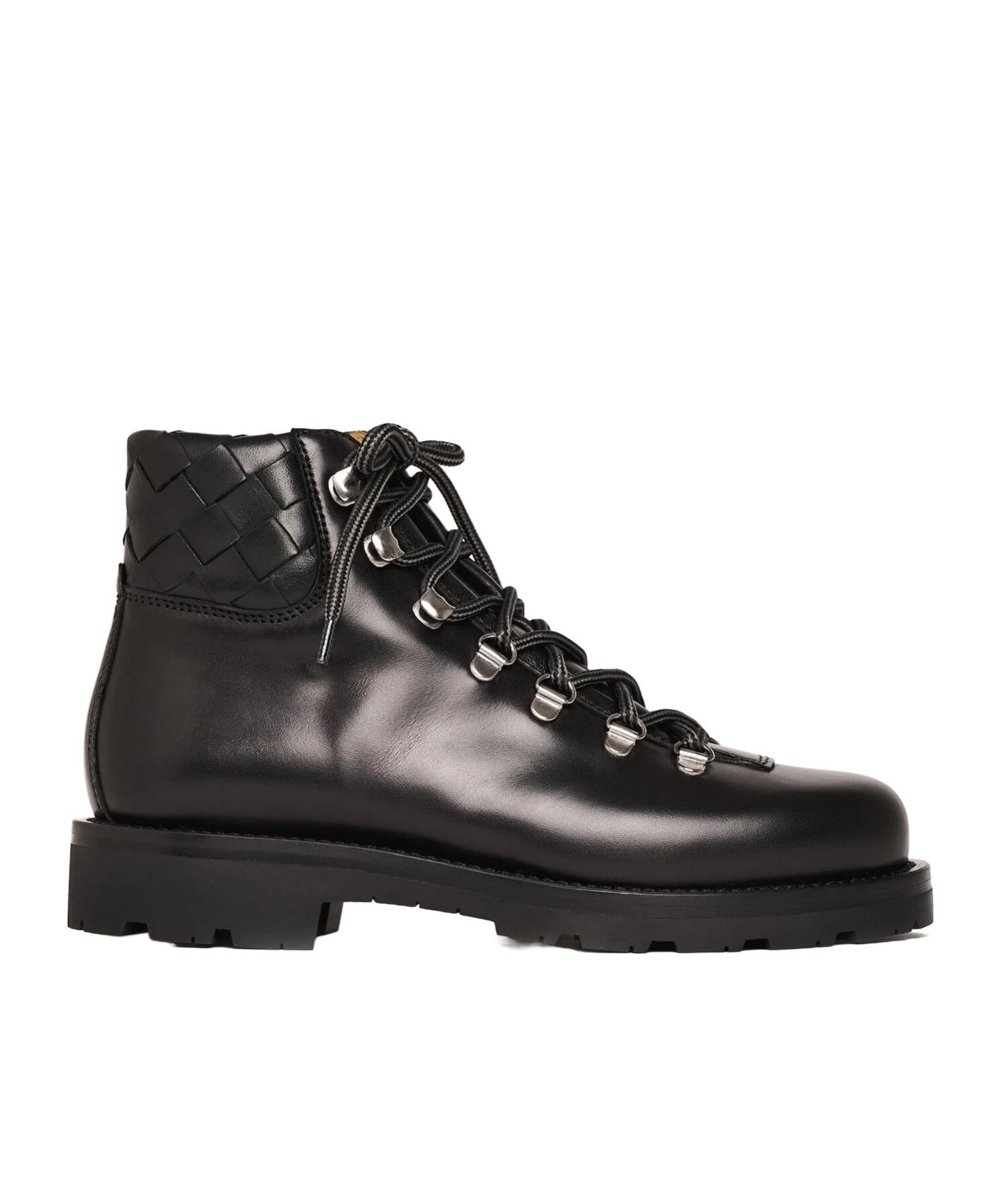 Scarosso Catherine Round-toe Lace-up Boots In Black
