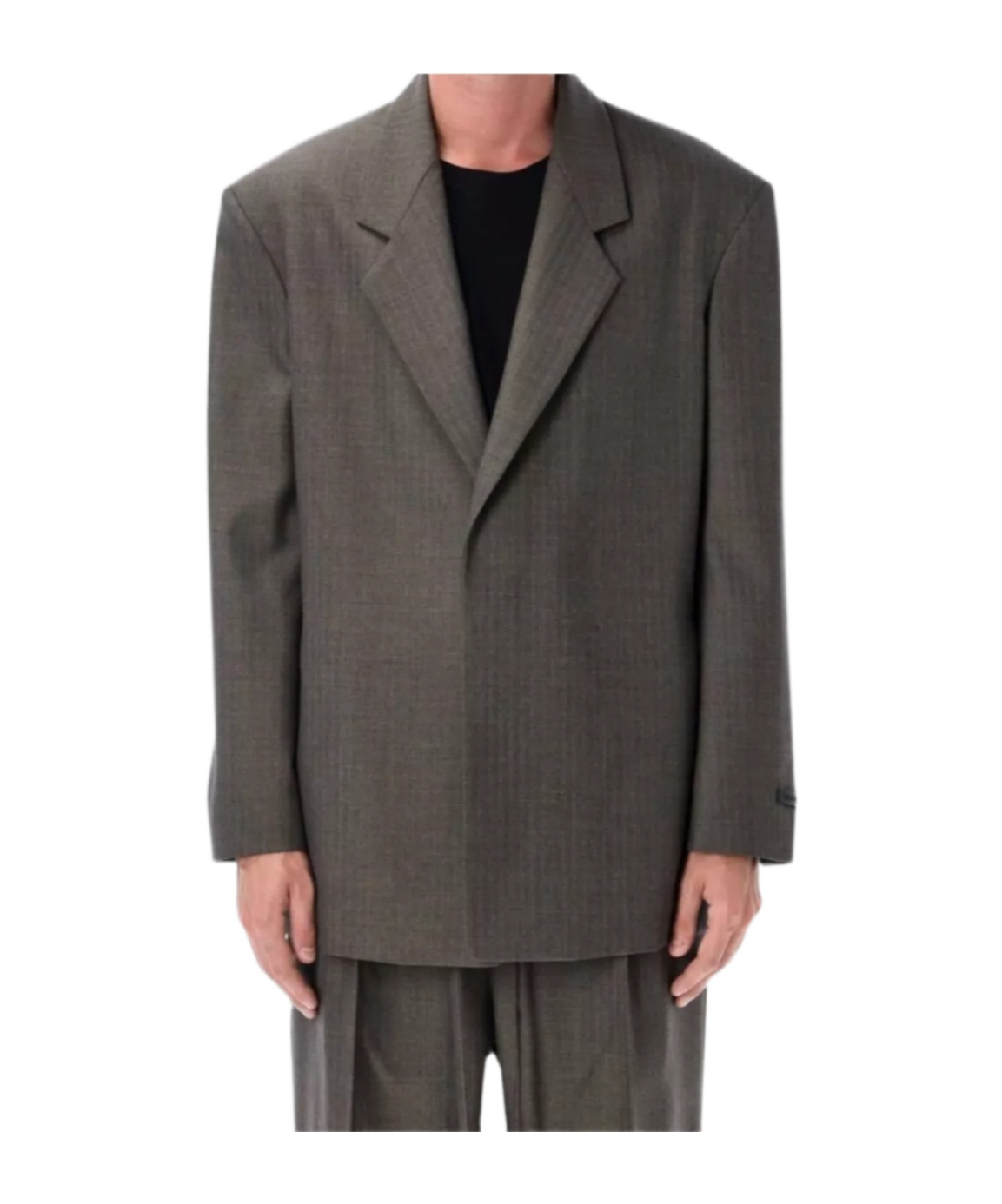 Fear Of God Grey Single-breasted Wool Blazer Men In Gray