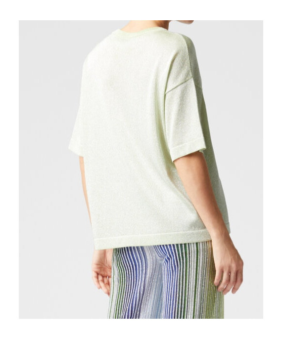Missoni Sequined Short-sleeved Sweater In White