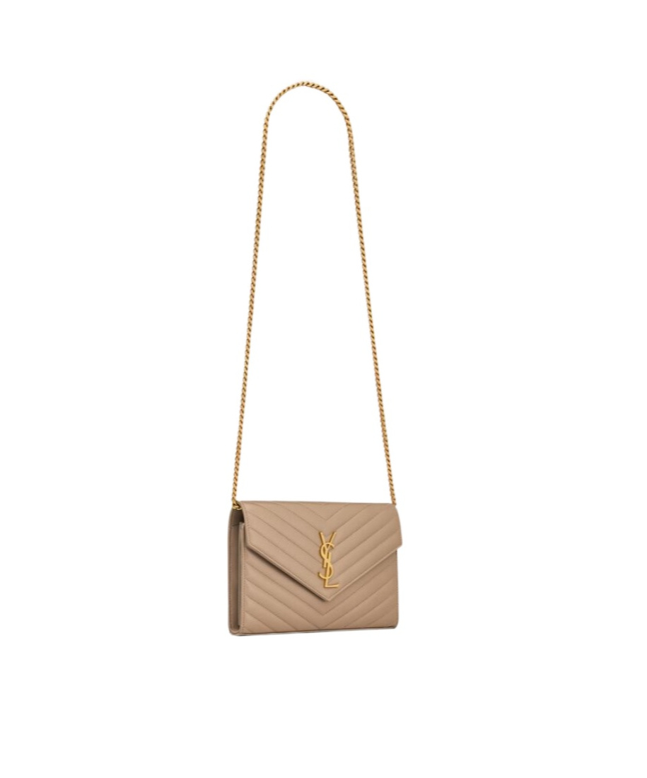 SAINT LAURENT CASSANDRE CHAIN WALLET IN LAMBSKIN